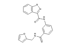 N-[3-(2-furfurylcarbamoyl)phenyl]-1,2-benzothiazole-3-carboxamide