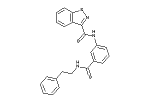N-[3-(phenethylcarbamoyl)phenyl]-1,2-benzothiazole-3-carboxamide