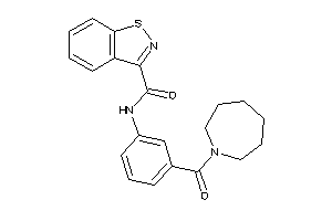 Image of N-[3-(azepane-1-carbonyl)phenyl]-1,2-benzothiazole-3-carboxamide