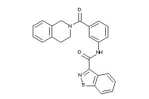 Image of N-[3-(3,4-dihydro-1H-isoquinoline-2-carbonyl)phenyl]-1,2-benzothiazole-3-carboxamide