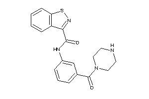 Image of N-[3-(piperazine-1-carbonyl)phenyl]-1,2-benzothiazole-3-carboxamide