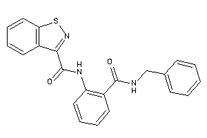 N-[2-(benzylcarbamoyl)phenyl]-1,2-benzothiazole-3-carboxamide