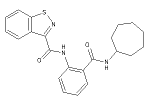 N-[2-(cycloheptylcarbamoyl)phenyl]-1,2-benzothiazole-3-carboxamide