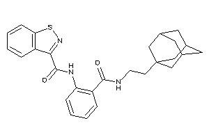 Image of N-[2-[2-(1-adamantyl)ethylcarbamoyl]phenyl]-1,2-benzothiazole-3-carboxamide