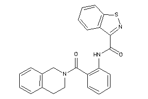 Image of N-[2-(3,4-dihydro-1H-isoquinoline-2-carbonyl)phenyl]-1,2-benzothiazole-3-carboxamide
