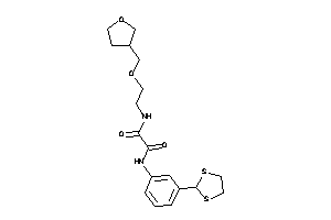 N'-[3-(1,3-dithiolan-2-yl)phenyl]-N-[2-(tetrahydrofuran-3-ylmethoxy)ethyl]oxamide