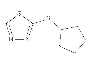 2-(cyclopentylthio)-1,3,4-thiadiazole