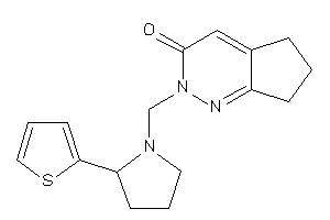 2-[[2-(2-thienyl)pyrrolidino]methyl]-6,7-dihydro-5H-cyclopenta[c]pyridazin-3-one
