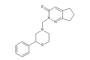 2-[(2-phenylmorpholino)methyl]-6,7-dihydro-5H-cyclopenta[c]pyridazin-3-one