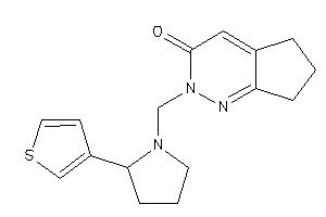 2-[[2-(3-thienyl)pyrrolidino]methyl]-6,7-dihydro-5H-cyclopenta[c]pyridazin-3-one
