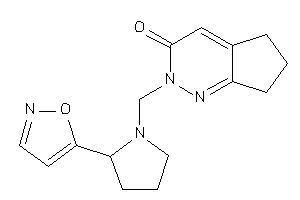2-[(2-isoxazol-5-ylpyrrolidino)methyl]-6,7-dihydro-5H-cyclopenta[c]pyridazin-3-one