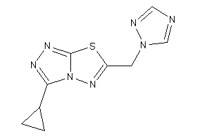 Image of 3-cyclopropyl-6-(1,2,4-triazol-1-ylmethyl)-[1,2,4]triazolo[3,4-b][1,3,4]thiadiazole