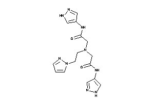Image of 2-[[2-keto-2-(1H-pyrazol-4-ylamino)ethyl]-(2-pyrazol-1-ylethyl)amino]-N-(1H-pyrazol-4-yl)acetamide