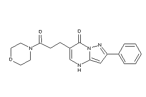 Image of 6-(3-keto-3-morpholino-propyl)-2-phenyl-4H-pyrazolo[1,5-a]pyrimidin-7-one