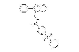 4-morpholinosulfonyl-N-[(6-phenyl-2,3-dihydroimidazo[2,1-b]thiazol-5-yl)methyl]benzamide