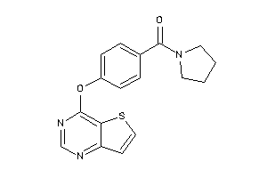 Image of Pyrrolidino-(4-thieno[3,2-d]pyrimidin-4-yloxyphenyl)methanone