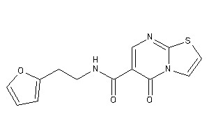 N-[2-(2-furyl)ethyl]-5-keto-thiazolo[3,2-a]pyrimidine-6-carboxamide