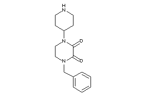 1-benzyl-4-(4-piperidyl)piperazine-2,3-quinone