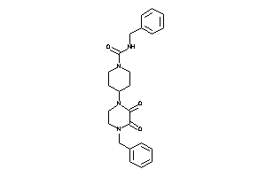 N-benzyl-4-(4-benzyl-2,3-diketo-piperazino)piperidine-1-carboxamide
