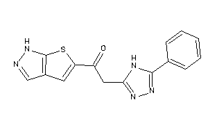 2-(5-phenyl-4H-1,2,4-triazol-3-yl)-1-(1H-thieno[2,3-c]pyrazol-5-yl)ethanone
