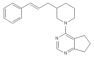 4-(3-cinnamylpiperidino)-6,7-dihydro-5H-cyclopenta[d]pyrimidine