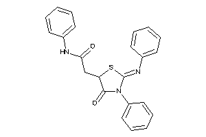 2-(4-keto-3-phenyl-2-phenylimino-thiazolidin-5-yl)-N-phenyl-acetamide