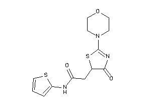 2-(4-keto-2-morpholino-2-thiazolin-5-yl)-N-(2-thienyl)acetamide