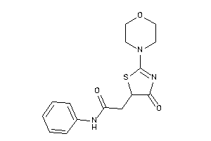 2-(4-keto-2-morpholino-2-thiazolin-5-yl)-N-phenyl-acetamide
