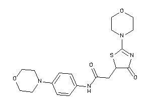 Image of 2-(4-keto-2-morpholino-2-thiazolin-5-yl)-N-(4-morpholinophenyl)acetamide
