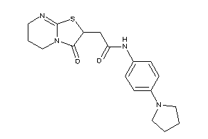 Image of 2-(3-keto-6,7-dihydro-5H-thiazolo[3,2-a]pyrimidin-2-yl)-N-(4-pyrrolidinophenyl)acetamide