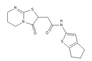 Image of N-(5,6-dihydro-4H-cyclopenta[b]thiophen-2-yl)-2-(3-keto-6,7-dihydro-5H-thiazolo[3,2-a]pyrimidin-2-yl)acetamide