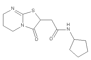 Image of N-cyclopentyl-2-(3-keto-6,7-dihydro-5H-thiazolo[3,2-a]pyrimidin-2-yl)acetamide