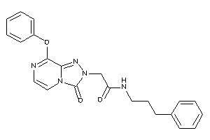 2-(3-keto-8-phenoxy-[1,2,4]triazolo[4,3-a]pyrazin-2-yl)-N-(3-phenylpropyl)acetamide