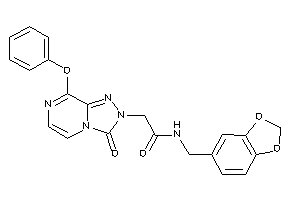 2-(3-keto-8-phenoxy-[1,2,4]triazolo[4,3-a]pyrazin-2-yl)-N-piperonyl-acetamide