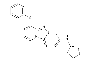 N-cyclopentyl-2-(3-keto-8-phenoxy-[1,2,4]triazolo[4,3-a]pyrazin-2-yl)acetamide