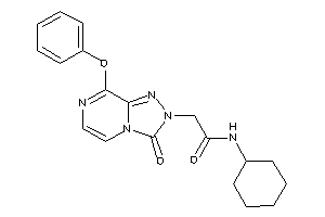 N-cyclohexyl-2-(3-keto-8-phenoxy-[1,2,4]triazolo[4,3-a]pyrazin-2-yl)acetamide