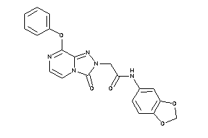 N-(1,3-benzodioxol-5-yl)-2-(3-keto-8-phenoxy-[1,2,4]triazolo[4,3-a]pyrazin-2-yl)acetamide