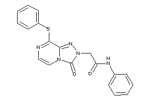 Image of 2-[3-keto-8-(phenylthio)-[1,2,4]triazolo[4,3-a]pyrazin-2-yl]-N-phenyl-acetamide