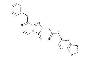 N-(1,3-benzodioxol-5-yl)-2-[3-keto-8-(phenylthio)-[1,2,4]triazolo[4,3-a]pyrazin-2-yl]acetamide