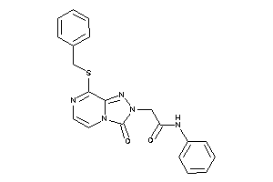 Image of 2-[8-(benzylthio)-3-keto-[1,2,4]triazolo[4,3-a]pyrazin-2-yl]-N-phenyl-acetamide