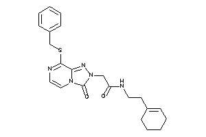 Image of 2-[8-(benzylthio)-3-keto-[1,2,4]triazolo[4,3-a]pyrazin-2-yl]-N-(2-cyclohexen-1-ylethyl)acetamide