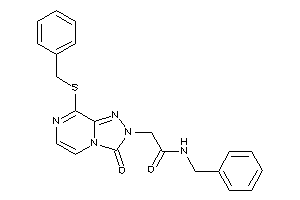 Image of N-benzyl-2-[8-(benzylthio)-3-keto-[1,2,4]triazolo[4,3-a]pyrazin-2-yl]acetamide