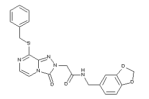 2-[8-(benzylthio)-3-keto-[1,2,4]triazolo[4,3-a]pyrazin-2-yl]-N-piperonyl-acetamide