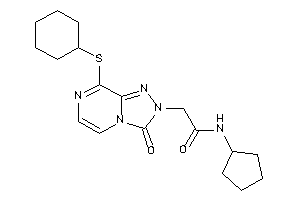 Image of 2-[8-(cyclohexylthio)-3-keto-[1,2,4]triazolo[4,3-a]pyrazin-2-yl]-N-cyclopentyl-acetamide