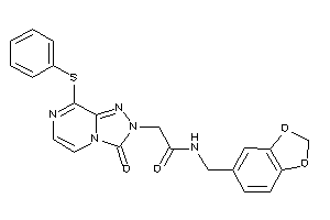 2-[3-keto-8-(phenylthio)-[1,2,4]triazolo[4,3-a]pyrazin-2-yl]-N-piperonyl-acetamide