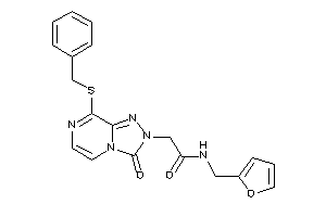 Image of 2-[8-(benzylthio)-3-keto-[1,2,4]triazolo[4,3-a]pyrazin-2-yl]-N-(2-furfuryl)acetamide