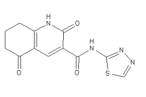 Image of 2,5-diketo-N-(1,3,4-thiadiazol-2-yl)-1,6,7,8-tetrahydroquinoline-3-carboxamide