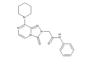 2-(3-keto-8-piperidino-[1,2,4]triazolo[4,3-a]pyrazin-2-yl)-N-phenyl-acetamide