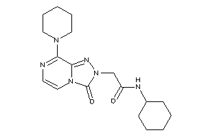 Image of N-cyclohexyl-2-(3-keto-8-piperidino-[1,2,4]triazolo[4,3-a]pyrazin-2-yl)acetamide