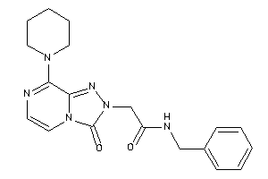 Image of N-benzyl-2-(3-keto-8-piperidino-[1,2,4]triazolo[4,3-a]pyrazin-2-yl)acetamide